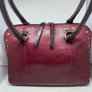 Tignanello 2017 Genuine Leather Mojave Dome Accordion Style Shoulder/Handbag